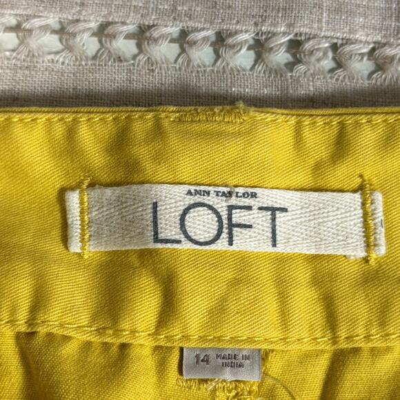 NWT Ann Taylor Loft Yellow Shorts - Size 14 - Picture 5 of 9